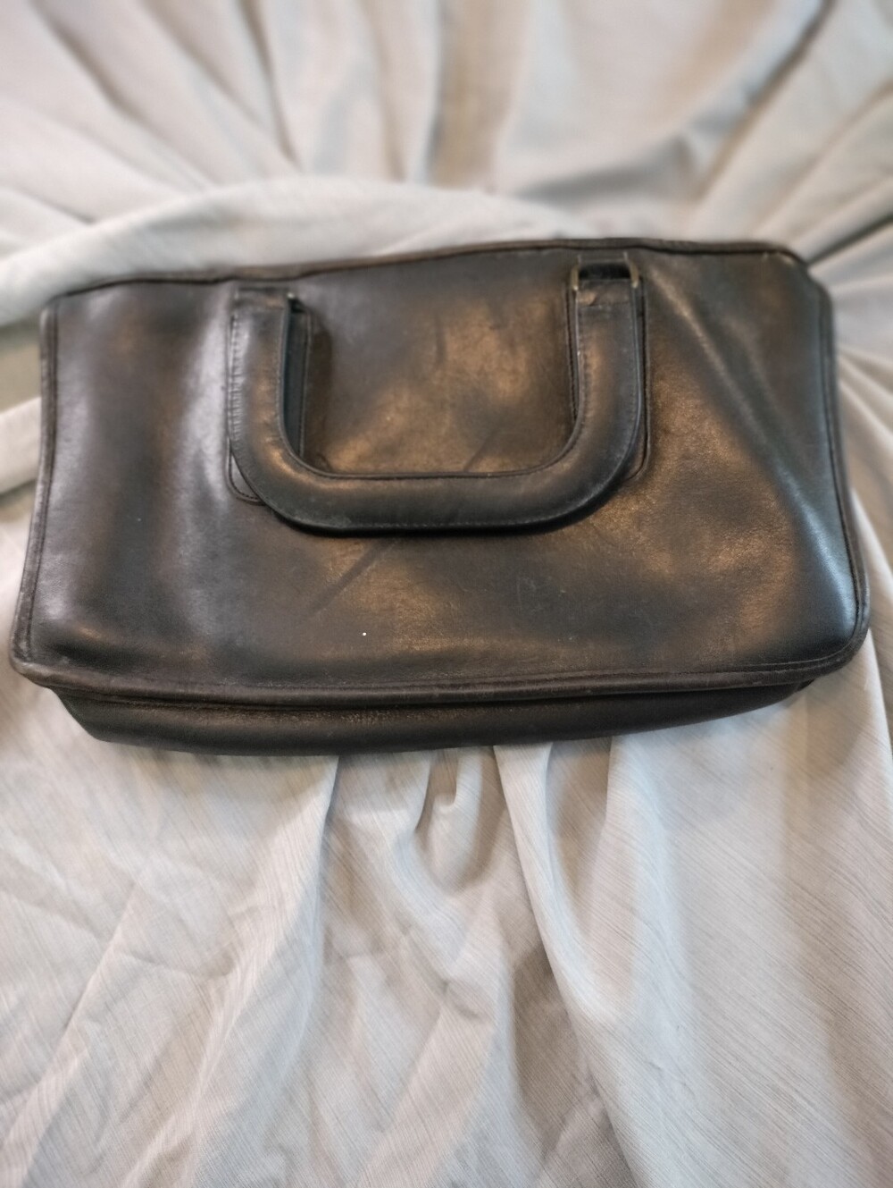 Vintage Coach Black Glove Tanned Leather Madison Satchel - NYC Era